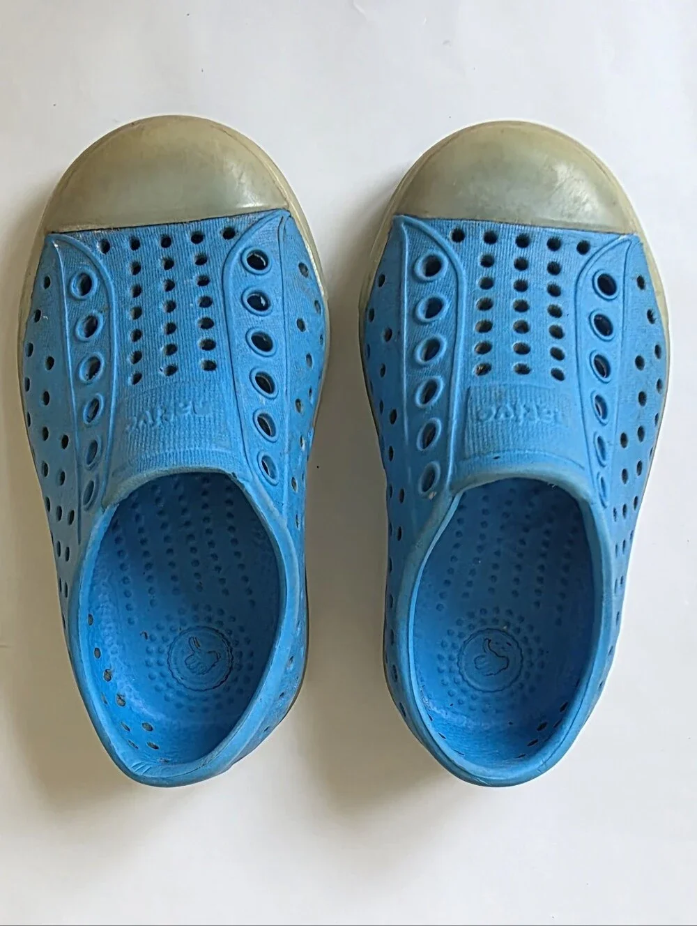 Kids Blue Slip-On Water Shoes Native